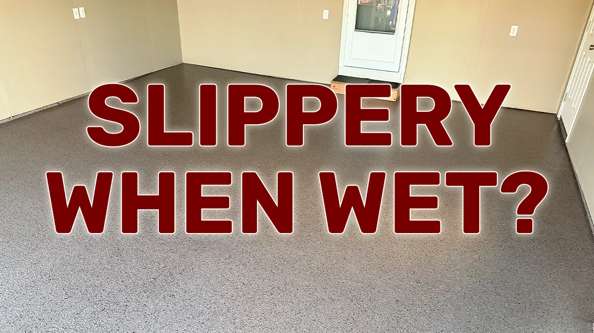 Are epoxy floors slippery? Not with GarageFloorCoating.com anti-skid